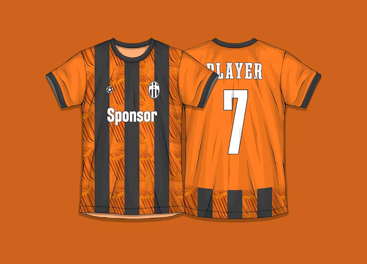 orange and black jersey